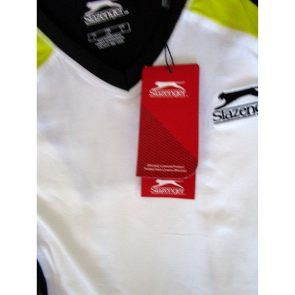 Slazenger Ladies' Sports Performance Top Large Yellow/Black/Whit - New with Tags - Picture 9 of 10